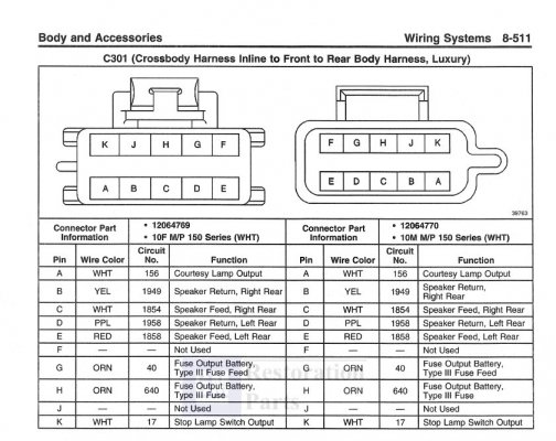 '99 C301 pinout (Luxury) -- 99 Chevrolet & GMC CK Truck SM - Vol. 3 & 4.jpg